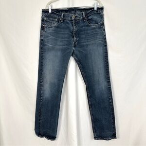 Levi’s‎ 505 Jeans Mens Size 36x34 Straight Leg Whiskered Denim Pants